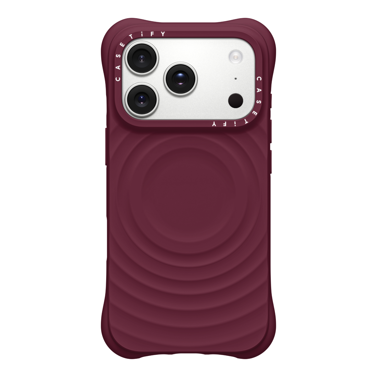 ウェーブシリコンケースのマルベリー