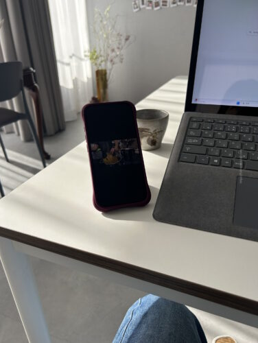 ウェーブシリコンケースの写真