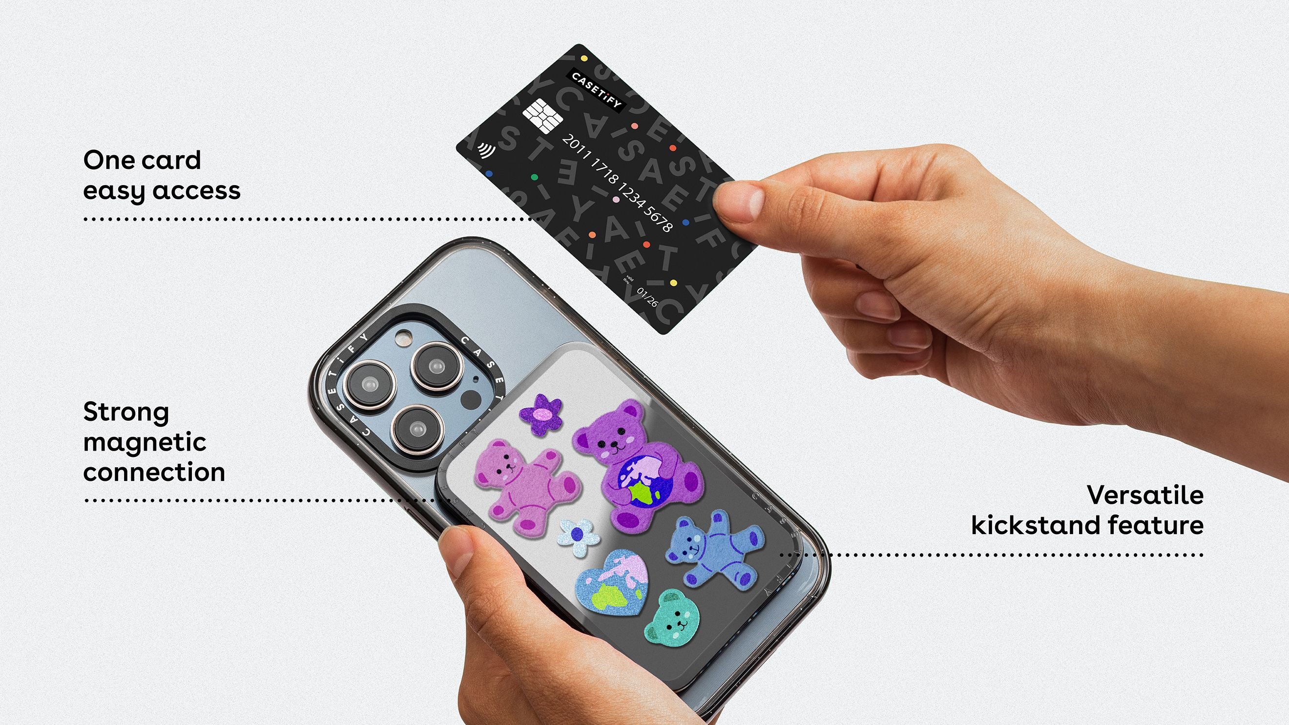 CASETiFYのカードホルダースタンド