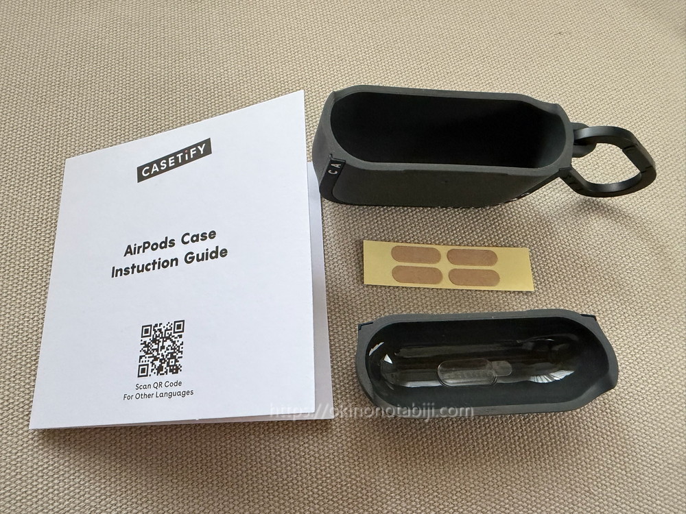 CASETiFYのAir Podsケースの実物写真