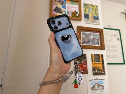 CASETiFYのウルトラインパクトケースを持っている写真